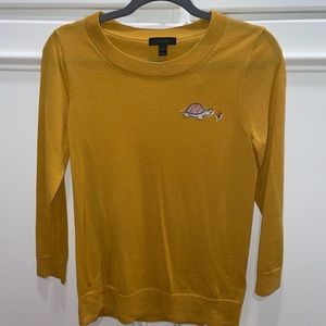 Minimalist mustard sweater